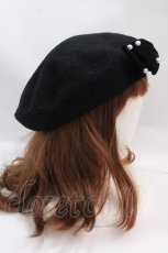 画像3: 【SALE】m petit by misako / AMリボンBベレー 57.5cm 中黒 Y-25-02-27-036-LO-AC-SZ-ZT421 (3)