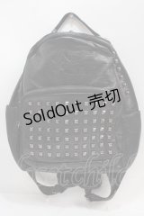 NieR Clothing / スタッズ付きレザーバック  黒 Y-25-02-27-038-PU-BG-SZ-ZY