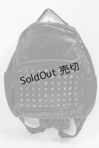 NieR Clothing / スタッズ付きレザーバック  黒 Y-25-02-27-038-PU-BG-SZ-ZY