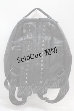 画像2: NieR Clothing / スタッズ付きレザーバック  黒 Y-25-02-27-038-PU-BG-SZ-ZY