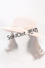 axes femme / 巻きバラレースカンカン帽 57.5cm アワピンク Y-25-02-27-039-AX-AC-SZ-ZT-K004