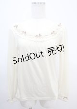 axes femme / リボン使いインナープルオーバー M 生成り Y-25-03-04-047-AX-TO-SZ-ZY