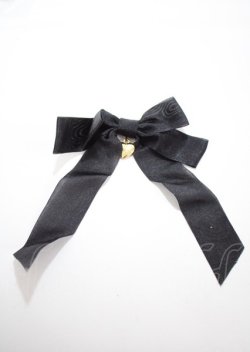 画像1: Angelic Pretty / Twinkleリボンクリップ  黒 Y-25-03-04-009-AP-AC-SZ-ZY