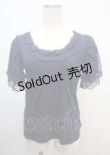 axes femme / リボンディテールプルオーバー M 紺 Y-25-03-04-059-AX-TO-SZ-ZY