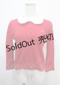 MILK / 襟付きカットソー  赤 Y-25-03-04-067-ML-TO-AS-ZY