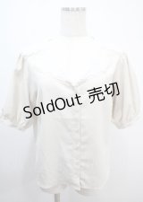DearMyLoveRose / セーラー襟レースシンプルブラウス LL ベージュ Y-25-03-04-071-EL-BL-SZ-ZY