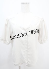 DearMyLoveRose / セーラー襟レースシンプルブラウス LL ベージュ Y-25-03-04-071-EL-BL-SZ-ZY