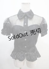 Magical Holic / Starry Sugarブラウス  黒 Y-25-03-04-080-LO-TO-SZ-ZY