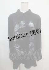 Drug Honey / 臓器デザインシャツ  黒 Y-25-03-04-084-PU-TO-SZ-ZY