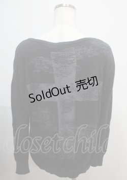 画像2: GHOST of HARLEM / スカルデザインニット  黒 Y-25-03-04-088-GL-TO-SZ-ZY