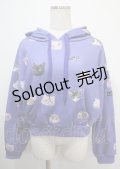 LAND by MILK BOY / CAT BUNCHパーカー  パープル Y-25-03-04-091-PU-TO-SZ-ZY