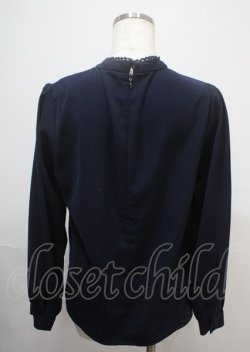 画像2: Fi.n.t / 薔薇刺繍ブラウス  紺 Y-25-03-04-094-CA-BL-SZ-ZY