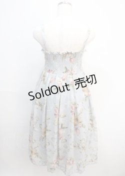 画像2: axes femme / オパールプリント2wayスカート  サックス Y-25-03-04-097-AX-SK-SZ-ZY