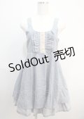 axes femme / レース使いデニム風ワンピース  ブルー Y-25-03-04-098-AX-OP-SZ-ZY
