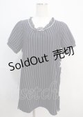 axes femme / ストライプ柄カットチュニ  紺 Y-25-03-04-104-AX-OP-SZ-ZI