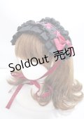 ATELIER PIERROT / Lace-up Frill Headdress  ボルドー Y-25-03-04-013-EL-AC-SZ-ZY
