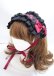 画像1: ATELIER PIERROT / Lace-up Frill Headdress  ボルドー Y-25-03-04-013-EL-AC-SZ-ZY (1)