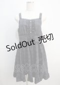 axes femme / ベルトデザインチェック柄ワンピース  チャコール Y-25-03-04-108-AX-OP-SZ-ZY