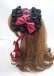 画像2: ATELIER PIERROT / Lace-up Frill Headdress  ボルドー Y-25-03-04-013-EL-AC-SZ-ZY (2)