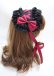 画像3: ATELIER PIERROT / Lace-up Frill Headdress  ボルドー Y-25-03-04-013-EL-AC-SZ-ZY (3)