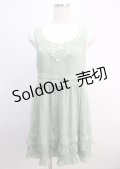 axes femme / タック使い楊柳OP  グリーン Y-25-03-04-118-AX-OP-SZ-ZY