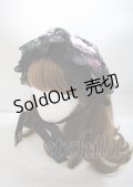 危機裸裸商店 / レースヘッドドレス  黒×ピンク Y-25-03-04-017-GO-AC-SZ-ZY