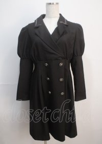 axes femme POETIQUE / ダブル釦タックデザインワンピース  黒 Y-25-03-04-142-AX-OP-SZ-ZT438