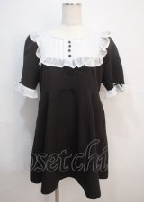 DearMyLoveRose / ダイヤフリル上品ワンピース LL 黒 Y-25-03-04-144-EL-OP-SZ-ZS