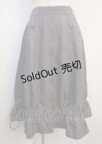 axes femme / ジップ付ドロストスカート F グレー Y-25-03-04-156-AX-SK-SZ-ZY