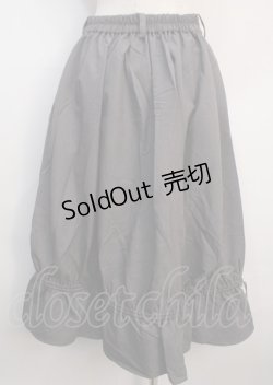 画像2: axes femme / ジップ付ドロストスカート F グレー Y-25-03-04-156-AX-SK-SZ-ZY