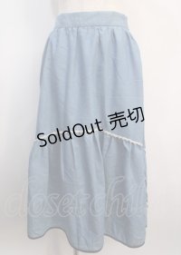 axes femme / ドロスト切替デニムスカート F ウォッシュ Y-25-03-04-157-AX-SK-SZ-ZS