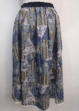 画像2: 【SALE】axes femme / SAJOUパッチワーク柄スカート F サックス Y-25-03-04-158-AX-SK-SZ-ZT425 (2)