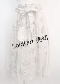 axes femme / ミュゲフルール柄プリーツスカート F ベージュ Y-25-03-04-160-AX-SK-SZ-ZI