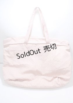 画像2: Maison de FLEUR / marron creamチェックトートバック  ピンク Y-25-03-04-024-LO-BG-SZ-ZY