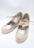 axes femme kawaii / プリエールクロスパンプス L ベージュ Y-25-03-04-029-AX-SH-SZ-ZY