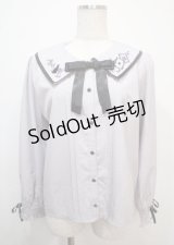 axes femme / バラ×トランプ刺繍ブラウス M ラベンダー Y-25-03-07-002-AX-BL-SZ-ZI
