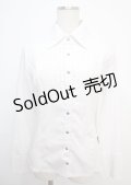 Ozz oneste / スナップボタンシャツ  白 Y-25-03-07-055-OO-BL-SZ-ZY