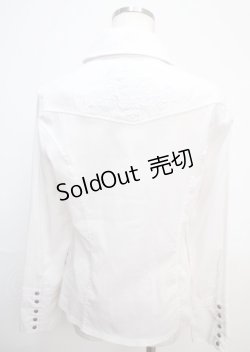 画像2: Ozz oneste / スナップボタンシャツ  白 Y-25-03-07-055-OO-BL-SZ-ZY