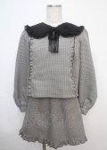 Secret Honey / 千鳥柄セットアップ  黒 Y-25-03-07-062-CA-TO-SZ-ZT303