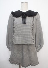 画像1: 【SALE】Secret Honey / 千鳥柄セットアップ  黒 Y-25-03-07-062-CA-TO-SZ-ZT303 (1)