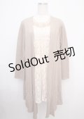 axes femme / レイヤード風レースチュニック M モカ Y-25-03-07-067-AX-TO-SZ-ZY
