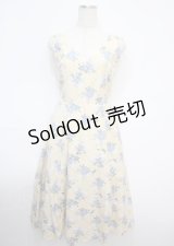 axes femme POETIQUE / フロレゾンロングワンピース  イエロー Y-25-03-07-071-AX-OP-AS-ZY