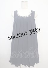 axes femme / バックバラスリットドレス M コン Y-25-03-07-077-AX-OP-SZ-ZI