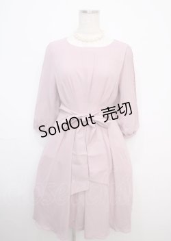 画像1: axes femme / タックデザインドレス M 淡ピンク Y-25-03-07-081-AX-OP-SZ-ZI