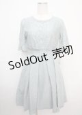 axes femme / 袖付きレースフレアドレス M グリーン Y-25-03-07-084-AX-OP-SZ-ZY