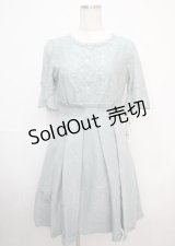 axes femme / 袖付きレースフレアドレス M グリーン Y-25-03-07-084-AX-OP-SZ-ZY
