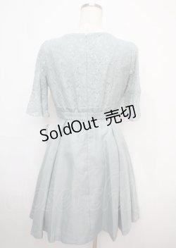 画像2: axes femme / 袖付きレースフレアドレス M グリーン Y-25-03-07-084-AX-OP-SZ-ZY