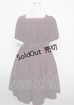 画像2: axes femme kawaii / エレガントドールワンピース  ワイン Y-25-03-07-092-AX-OP-SZ-OS