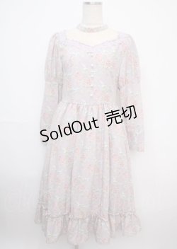 画像1: 【SALE】Kurumi Collaboration / KRハナジゴスリーブワンピース L 淡紫 Y-25-03-07-103-LO-OP-SZ-ZT062