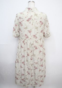 画像2: axes femme / ローズレース柄ボータイワンピース F 生成り Y-25-03-07-104-AX-OP-SZ-ZS